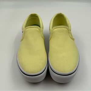 Vans Yellow Green Slip-On Sneakers